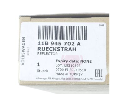 Volkswagen Bumper Reflector - 11B-945-702-A