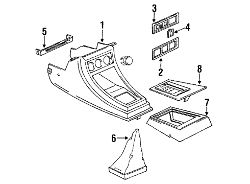 Volkswagen 161-863-243-E-01C Console