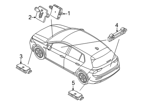 Volkswagen 5H0-959-753-B-AUD Key