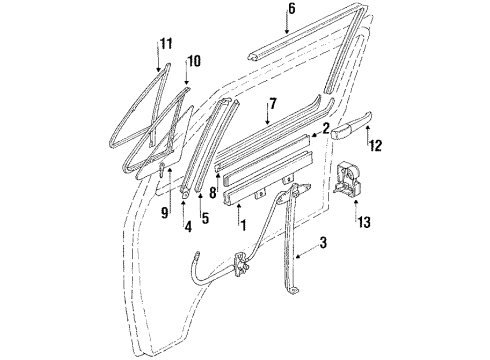 Volkswagen 251-837-502-A Window Regulator