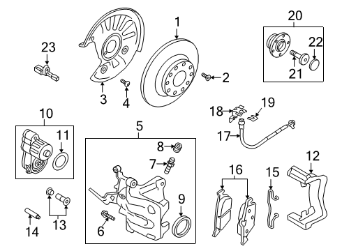 Volkswagen 17A-927-902-C ABS Sensor Wire