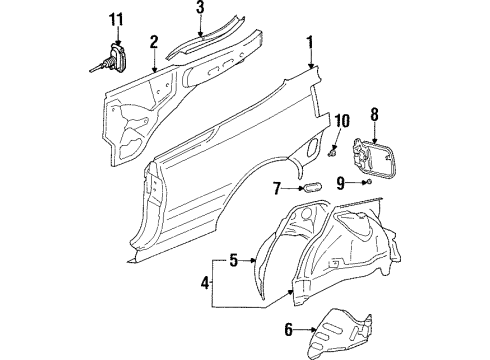 Volkswagen 1E0-809-601 Quarter Panel