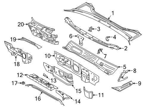 Volkswagen 3G0-000-302 Mount Bracket