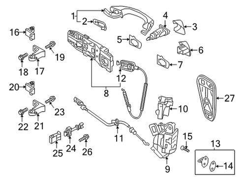 Volkswagen WHT-007-951 Latch Bolt