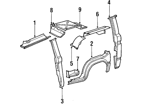 Volkswagen 251-817-517 Side Rail