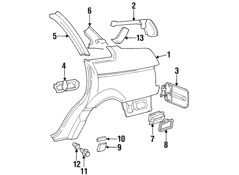 Volkswagen 3A0-819-465-A Vent