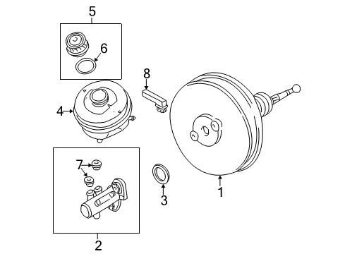 Volkswagen 3B0-612-107-D Brake Booster