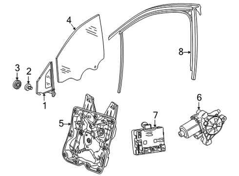 Volkswagen N-909-589-03 Fixed Glass Bolt