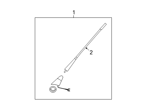Volkswagen 3B9-035-550-B Antenna