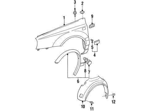 1999 Volkswagen Jetta Fender & Components