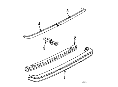 1985 Volkswagen Scirocco Rear Bumper