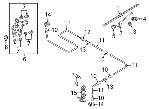 2021 Volkswagen Golf Wiper & Washer Components