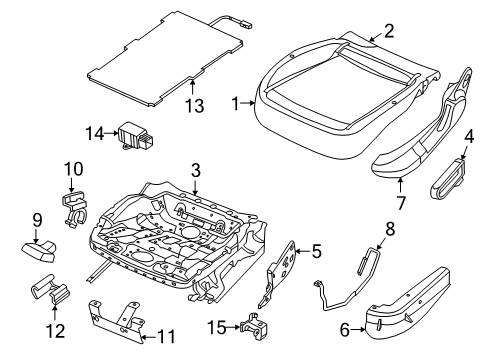 2018 Volkswagen Beetle Front Seat Components