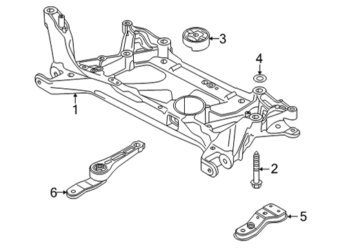 2024 Volkswagen GTI Suspension Mounting - Front
