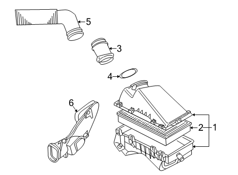 2002 Volkswagen Golf Air Inlet