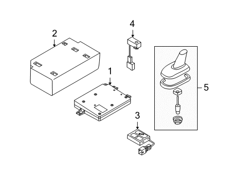 2013 Volkswagen Golf R Communication System Components