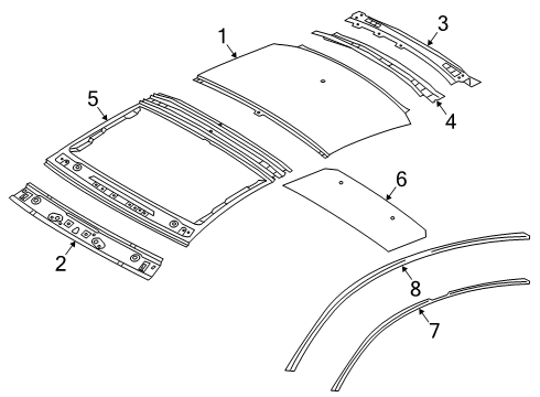 2022 Volkswagen Arteon Roof & Components, Exterior Trim