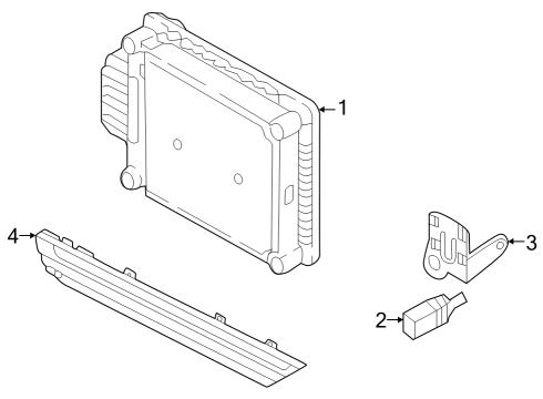 2024 Volkswagen Taos Electrical Components - Front Bumper