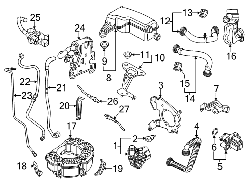 2013 Volkswagen Jetta Pressure Sensor Diagram for 07K-906-051-B