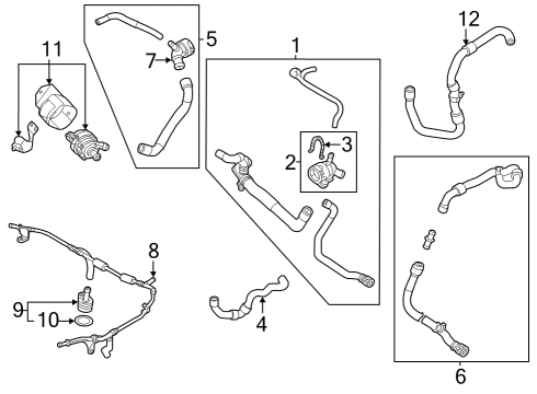 2022 Volkswagen Arteon Hoses, Lines & Pipes