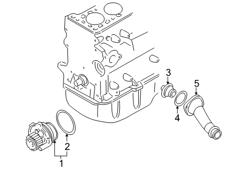 2002 Volkswagen Golf Water Pump