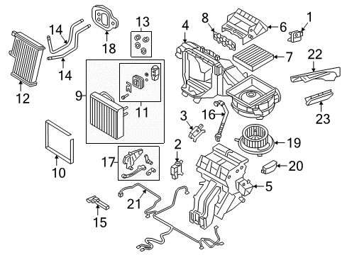 2021 Volkswagen Atlas A/C Evaporator