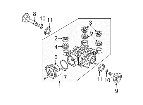 2008 Volkswagen Passat Axle & Differential - Rear