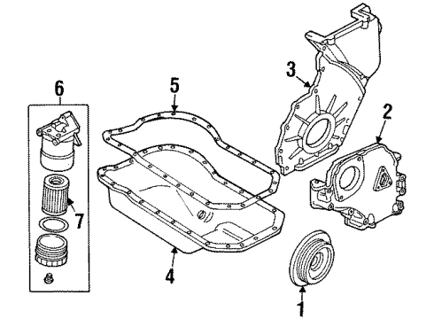 1999 Volkswagen Jetta Engine Parts, Mounts, Cylinder Head & Valves, Camshaft & Timing, Oil Pan, Oil Pump, Crankshaft & Bearings, Pistons, Rings & Bearings