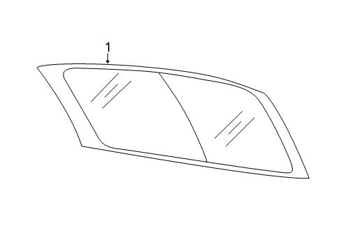 2016 Volkswagen Beetle Lift Gate - Glass & Hardware