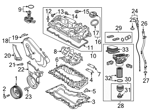 2015 Volkswagen Jetta Engine Parts & Mounts, Timing, Lubrication System Diagram 4