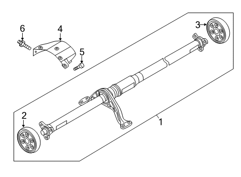 2020 Volkswagen Tiguan Drive Shaft - Rear