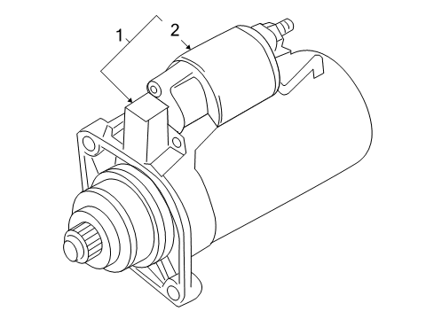 2013 Volkswagen Golf Starter, Electrical Diagram 1