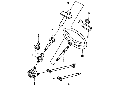 1985 Volkswagen Vanagon Shaft Diagram for 251-419-753-C