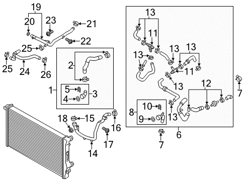 2013 Volkswagen Passat Hoses, Lines & Pipes