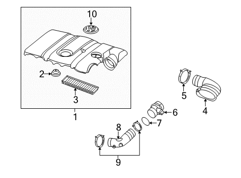 2006 Volkswagen Rabbit Air Intake