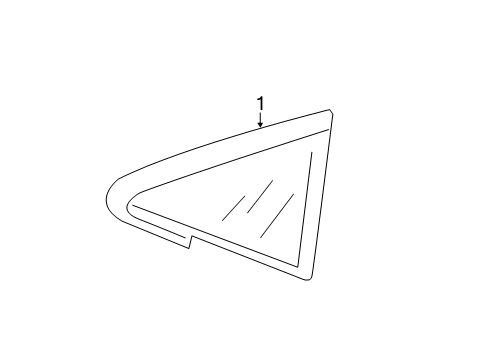 2021 Volkswagen GTI Front Door Glass & Hardware