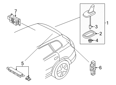 2016 Volkswagen Tiguan Antenna & Radio