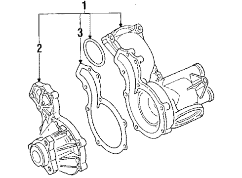 1992 Volkswagen Jetta Water Pump