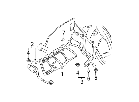 2002 Volkswagen Golf Splash Shields