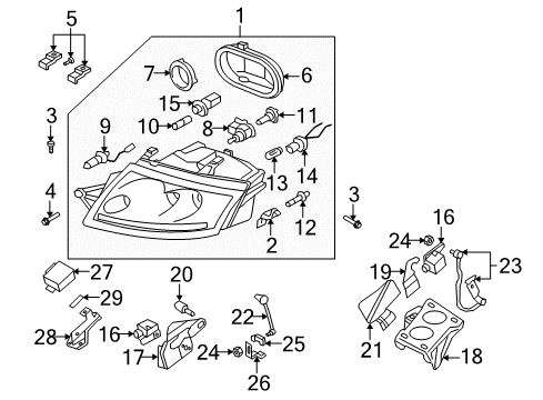 Link Arm Diagram for 1J0-941-299-B