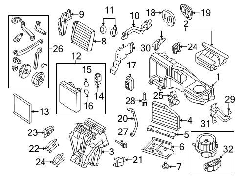 2012 Volkswagen Eos Adjust Motor Diagram for 3C1-907-511-G