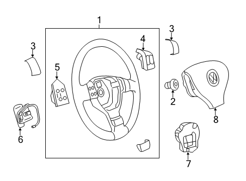 2013 Volkswagen Jetta Steering Column & Wheel, Steering Gear & Linkage