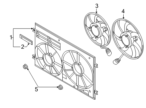 2013 Volkswagen Golf R Cooling System, Radiator, Water Pump, Cooling Fan