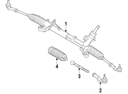 2013 Volkswagen Jetta P/S Pump & Hoses, Steering Gear & Linkage