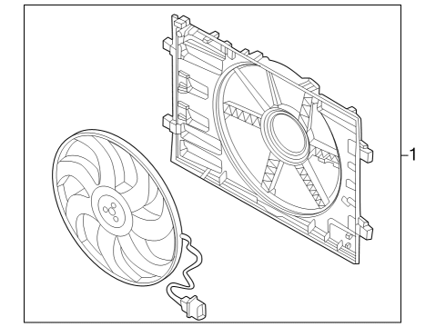 2024 Volkswagen Taos Cooling Fan