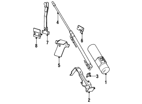 1992 Volkswagen Cabriolet Hydraulic Components