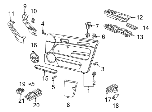 1999 Volkswagen Golf Motor Diagram for 1H0-959-801-A