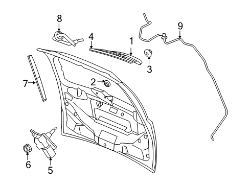 2012 Volkswagen Routan Wiper & Washer Components