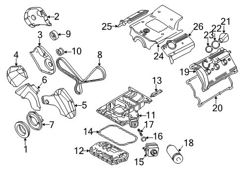 1999 Volkswagen Passat Engine Parts, Mounts, Cylinder Head & Valves, Camshaft & Timing, Oil Pan, Oil Pump, Crankshaft & Bearings, Pistons, Rings & Bearings, Variable Valve Timing