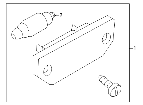 1999 Volkswagen Passat License Lamps